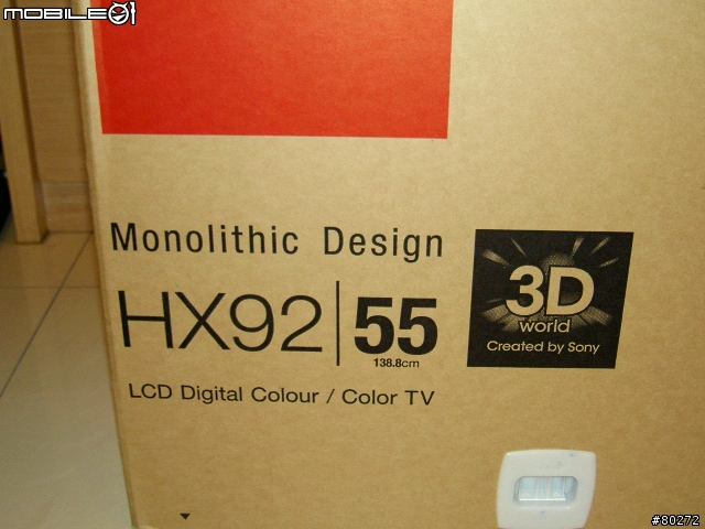 SONY 55 HX920 開箱!!!(圖多)