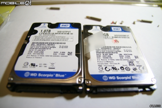 Macbook Pro 13 升級1T硬碟 (WD10TPVT 12mm高)