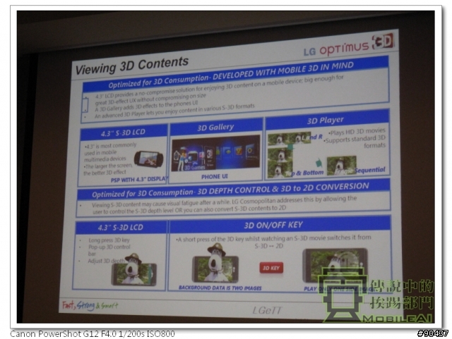 LG Optimus 3D 全系列台北體驗會