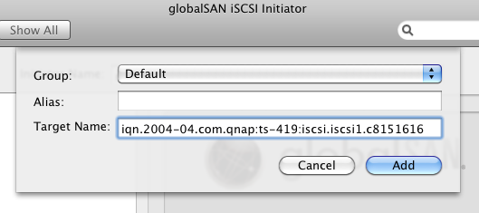 Mac上的免費iSCSI解決方案 with QNAP TS-419P