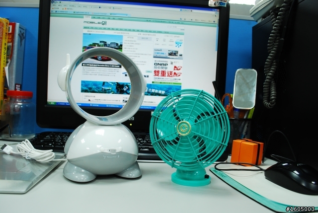 開箱!迷你USB無葉片風扇入手!