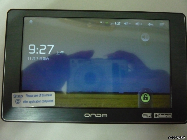 (開箱)昂達VX580A小型Android平板電腦,MP5