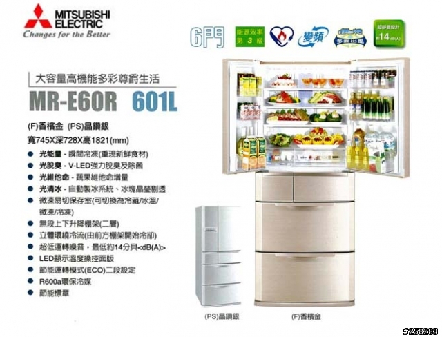 國際NR-B555HV 545公升、三菱MR-E60R 601公升與日立R-SF620AMJ 620公升的冰箱優缺點分析(9/1補圖)