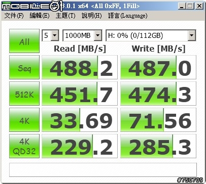 Toggle方案的EZLINK AchillesEX SSD 120GB測試(SATA 3)