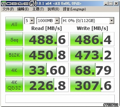 Toggle方案的EZLINK AchillesEX SSD 120GB測試(SATA 3)