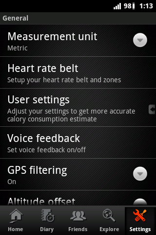 Android也有Sports Tracker