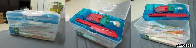 開箱@果凍色塑膠工具箱