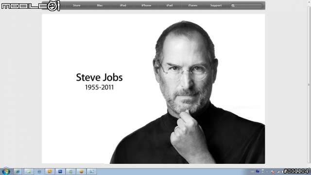 apple Steve Jobs 1955-2011 各國apple網頁哀悼