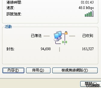你們的無線網路有跑到N速嗎?
