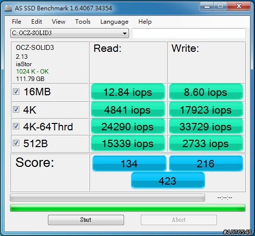 OCZ Solid3 60G 小測試 後續補上OCZ Solid3 120G