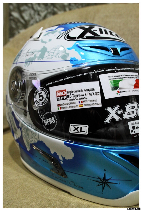 我家老爺~~地圖帽~ 開箱!! 開箱!!!!~~X-Lite X802 Replica Carlos Checa