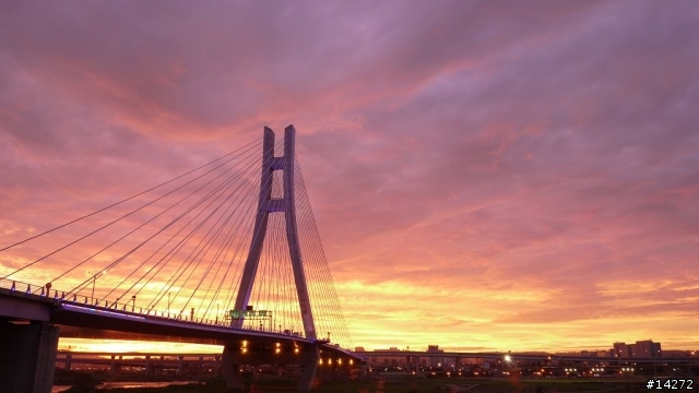 2011/11/27 新北大橋火燒雲夕景