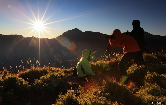 合歡主峰~石門山~夕陽~夜曝~日出~藍天~