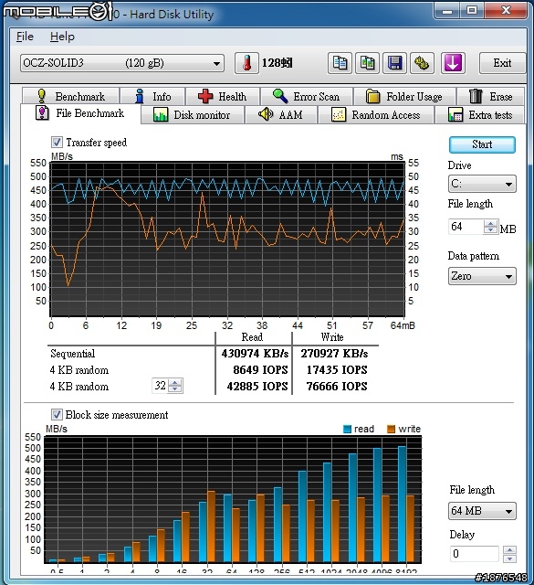 OCZ Solid3 60G 小測試 後續補上OCZ Solid3 120G