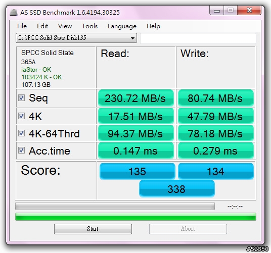 廣穎 SILICON POWER 2.5吋固態硬碟 Velox系列 V20 120GB 測試的問題