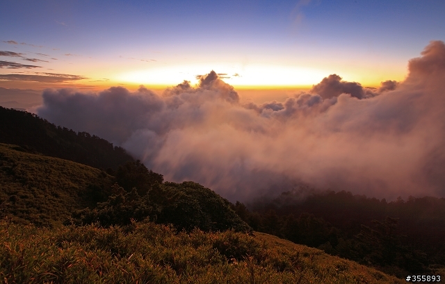 合歡主峰~石門山~夕陽~夜曝~日出~藍天~