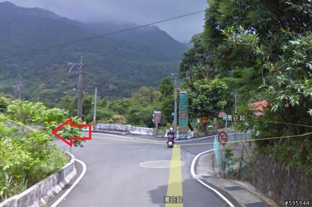 先用Google Map街景探勘陽金超馬路線叉路路標位置