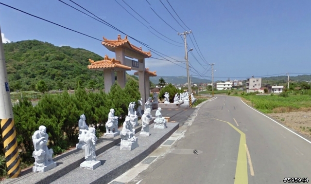先用Google Map街景探勘陽金超馬路線叉路路標位置