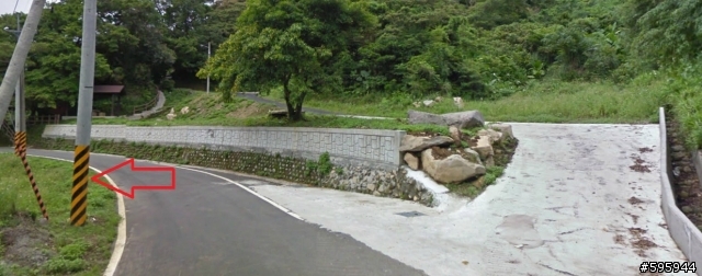 先用Google Map街景探勘陽金超馬路線叉路路標位置