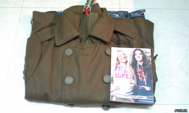 (開箱+實穿)超級跩軍裝短版羊毛大衣Superdry Retro Vintage Pea Lite Jacket
