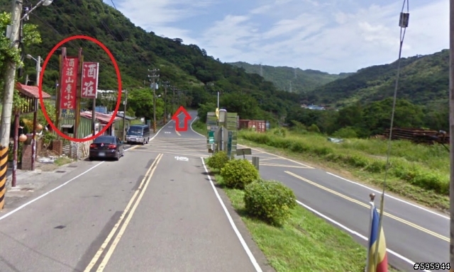 先用Google Map街景探勘陽金超馬路線叉路路標位置