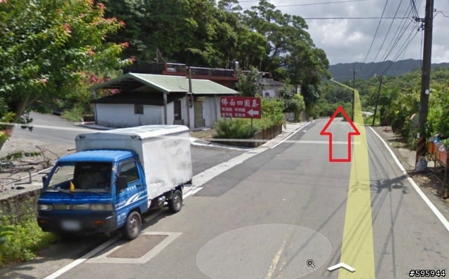 先用Google Map街景探勘陽金超馬路線叉路路標位置