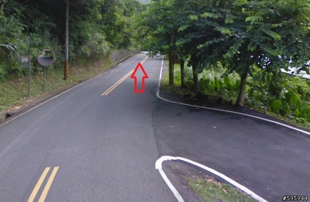 先用Google Map街景探勘陽金超馬路線叉路路標位置