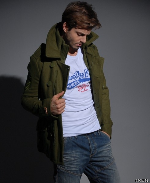 (開箱+實穿)超級跩軍裝短版羊毛大衣Superdry Retro Vintage Pea Lite Jacket