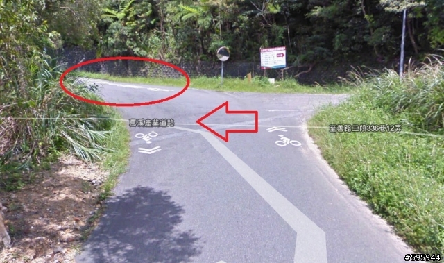 先用Google Map街景探勘陽金超馬路線叉路路標位置