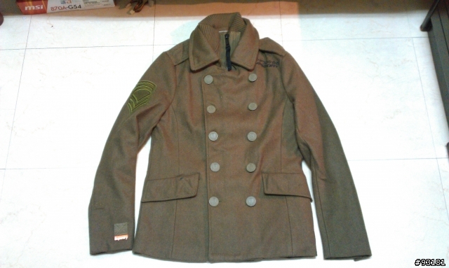 (開箱+實穿)超級跩軍裝短版羊毛大衣Superdry Retro Vintage Pea Lite Jacket
