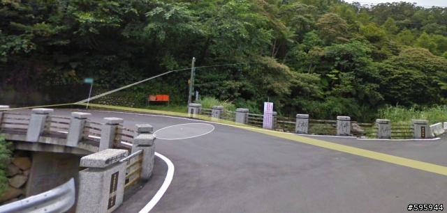 先用Google Map街景探勘陽金超馬路線叉路路標位置