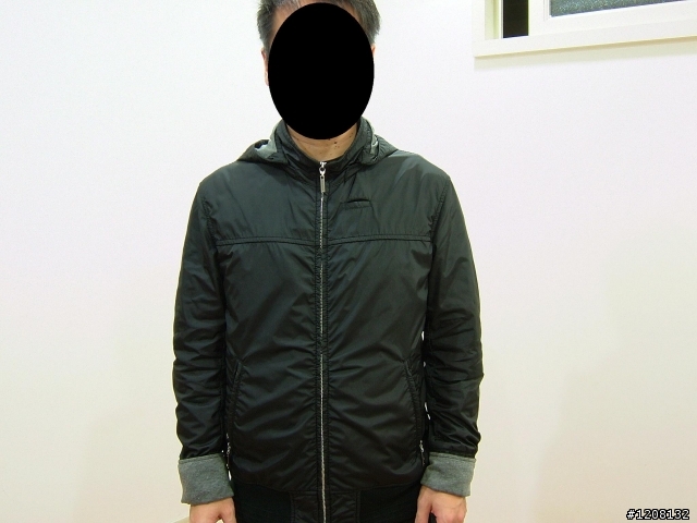 分享:TAKEO KIKUCHI 黑色細尼龍纖維防風外套