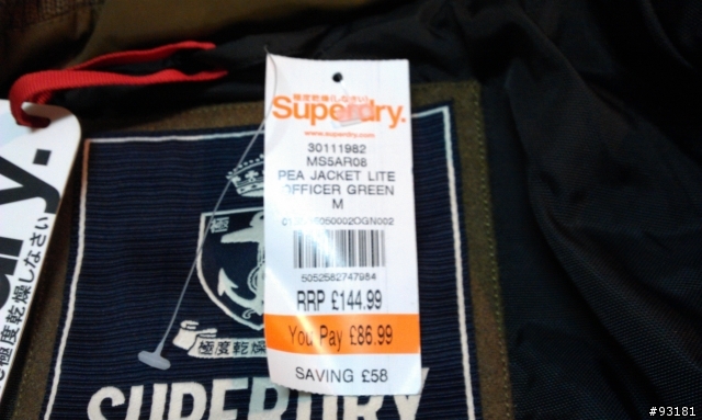 (開箱+實穿)超級跩軍裝短版羊毛大衣Superdry Retro Vintage Pea Lite Jacket