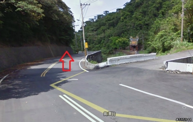 先用Google Map街景探勘陽金超馬路線叉路路標位置