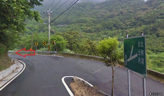 先用Google Map街景探勘陽金超馬路線叉路路標位置
