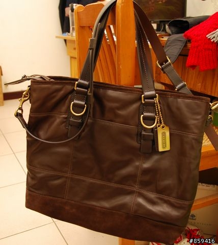 (分享)COACH New Rivington leather quilted TOTE包