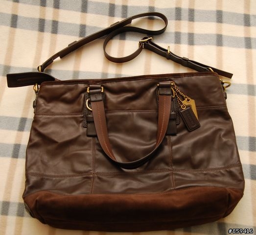 (分享)COACH New Rivington leather quilted TOTE包