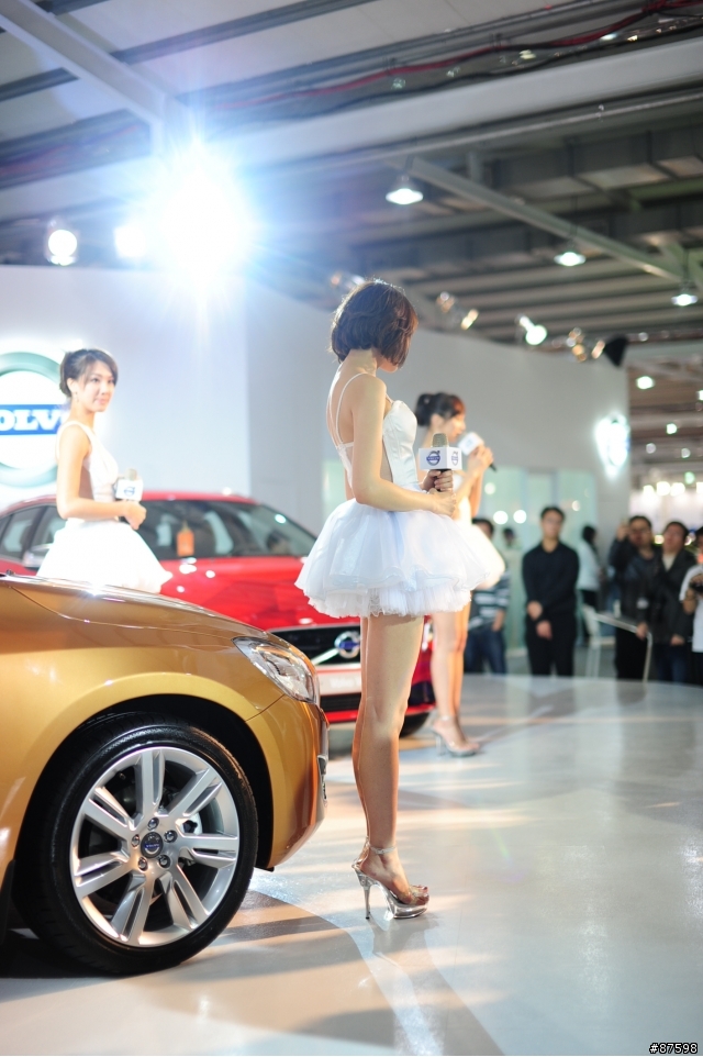 沒什麼人的台中車展
