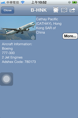 Plane Finder民航機飛行資訊盡在iPhone中