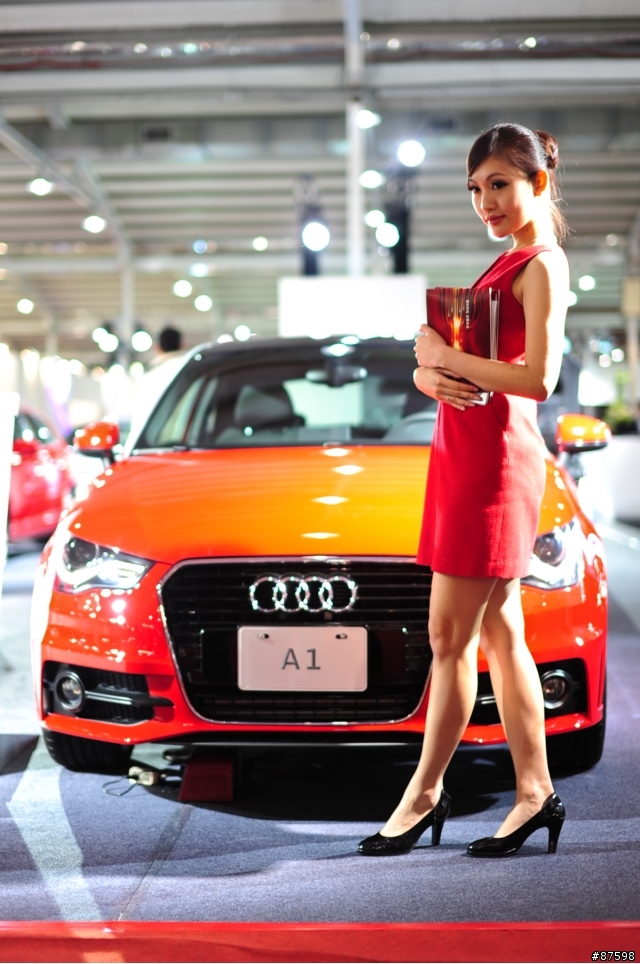 沒什麼人的台中車展