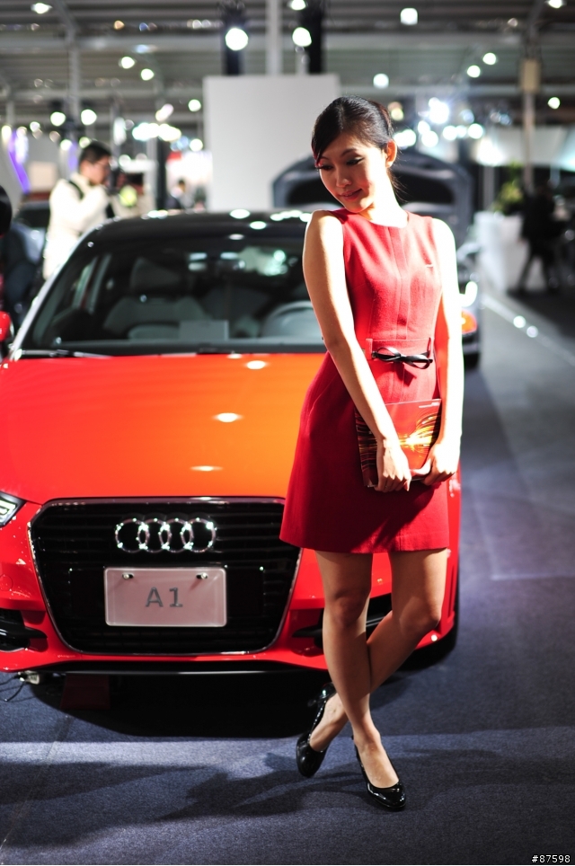 沒什麼人的台中車展