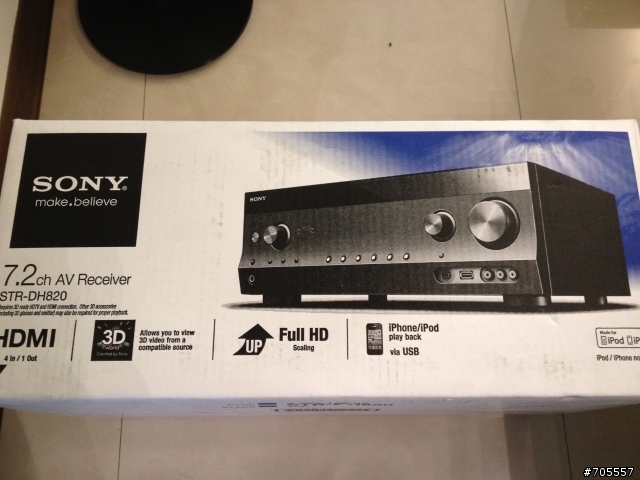 【開箱】Sony DH-820擴大機與Jamo S606喇叭簡單開箱