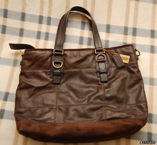 (分享)COACH New Rivington leather quilted TOTE包