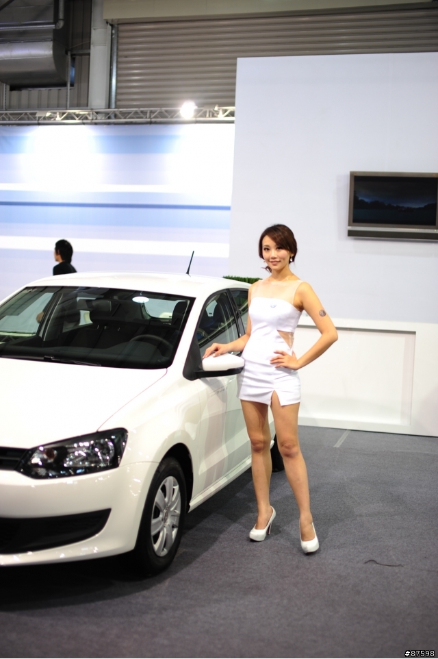 沒什麼人的台中車展