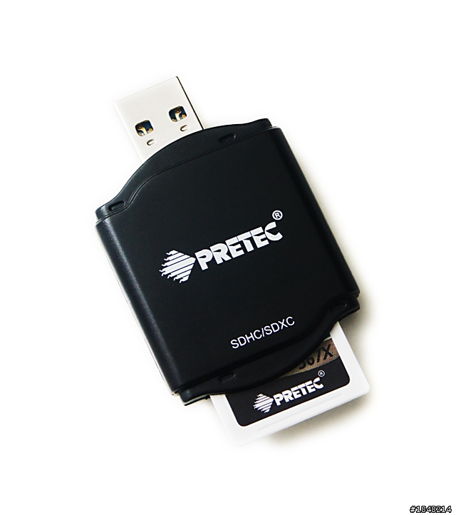 * USB 3.0 拇指碟卡姆碟 * 臺灣第一支 PRETEC P110 讀卡機 ( UHS-I 567X 433X 333X SDHC測試 )