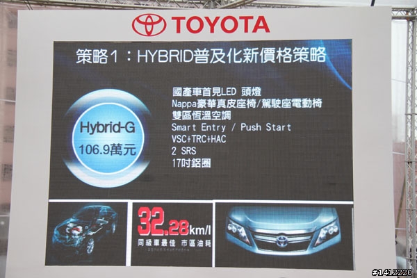 CAMRY HYBRID記者會現場直擊,106.9萬與101大樹好震撼!(更新)