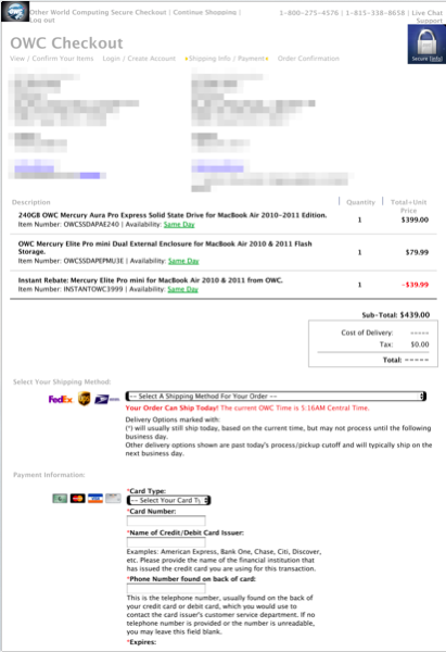 蘋果禁衛軍-2010 MacBook Air OWC 240GB 升級記。