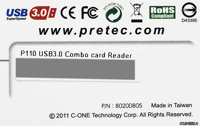 * USB 3.0 拇指碟卡姆碟 * 臺灣第一支 PRETEC P110 讀卡機 ( UHS-I 567X 433X 333X SDHC測試 )