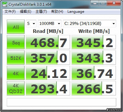 dv6-6102 / 6172tx 更換 SSD 測試分享