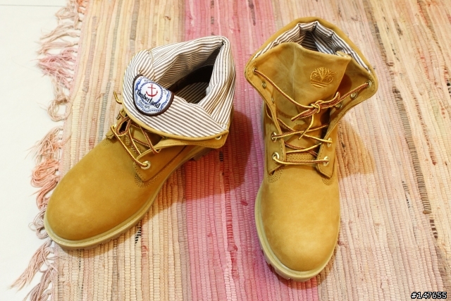Timberland 28596 反摺黃靴開箱